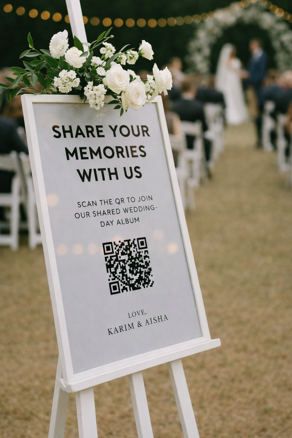 Third Mintforms floral QR poster design